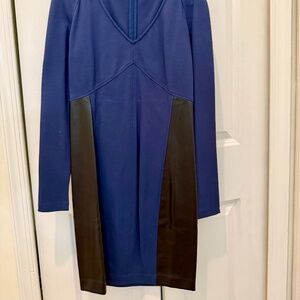 NWT DKNY Faux Leather Dress
